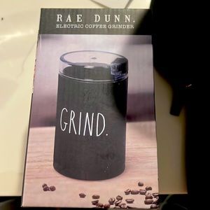 Rae Dunn electric coffee grinder black 2.5 oz new